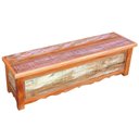 Ver imagem 1 de Baú Banco 2 M Madeira Maciça com Pátina