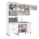 Ver imagem 3 de Cozinha Completa Modulada 4 Peças 100% MDF Classy Branco