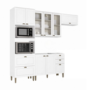 Ver imagem 3 de Cozinha Completa Modulada 4 Peças 100% MDF Classy Yescasa Branco