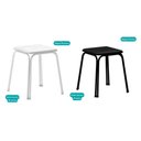 Ver imagem 5 de Kit 2 Banqueta de Cozinha 1748 4 Un Preto- Courano Preto - Carraro