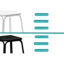 Ver imagem 7 de Kit 2 Banqueta de Cozinha 1748 4 Un Preto- Courano Preto - Carraro