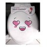 Assento Sanitário Decorado Almofadado Oval Tampa Vaso Clink Estampa:carinha apaixonado - 2
