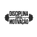 Ver imagem 2 de Adesivos de Parede Academia Disciplina Supera Motivação-Extra Grande 58x117cm