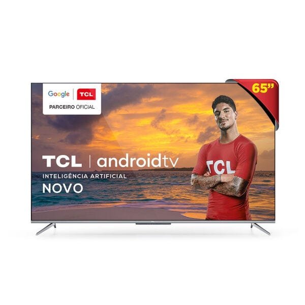 Smart TV Tcl 65 Polegadas 4K P715 - Android TV, Google Assistant, Wi-Fi, Bluetooth, HDMI e USB Unica - 1