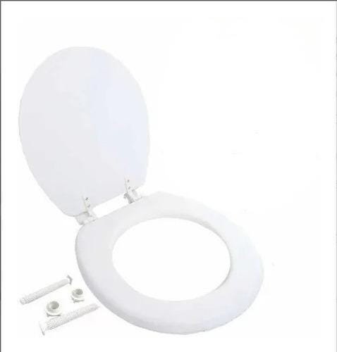 Assento Sanitário Decorado Almofadado Oval Tampa Vaso Clink Estampa:marmore Rosa - 1