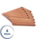 Ver imagem 5 de Kit 6 Peças Tábuas para Servir Hambúrguer, Sanduiche 27x15cm Essence