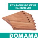 Ver imagem 2 de Kit 6 Peças Tábuas para Servir Hambúrguer, Sanduiche 27x15cm Essence