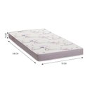 Ver imagem 7 de Dormitório Ônix Guarda Roupa, Aéreo 4 Portas e Bicama Flex Nature/branco com Colchões Physical