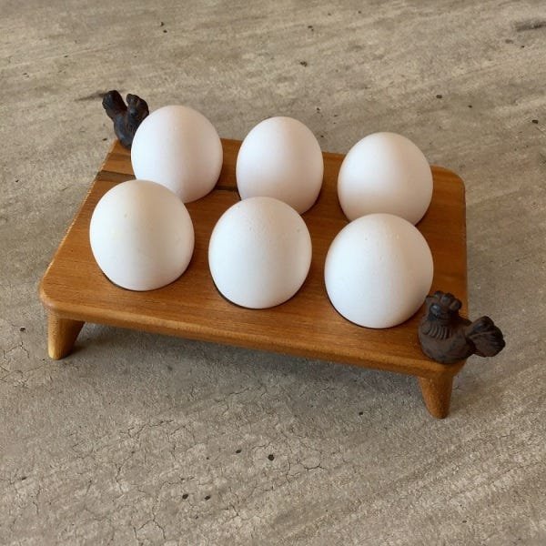 Porta Ovos em Madeira - 6 ovos - 2