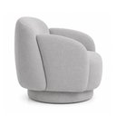 Ver imagem 6 de Poltrona Decorativa Oliva Base Giratória Linho Cinza Claro - Sallar Home