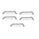 Ver imagem 1 de Kit com 5 Peças Varal Magico 4 Varetas Aluminio 50cm - Dobravel Branco