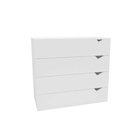 Cômoda Casal Porto C/ 4 Gavetas Branco - Politorno