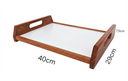 Ver imagem 4 de Bandeja Multifuncional Decorativa Noah 40cm Resistente e Elegante
