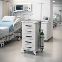 Ver imagem 7 de Carrinho Hospitalar 5 Gavetas Médico - Tampo Inox - Estrutura em Aço com Acessórios