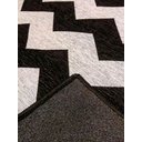 Ver imagem 3 de Tapete Sala sem Pelo Zigzag Preto e Prata 250x300 Cm Chevron