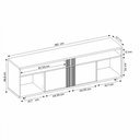 Ver imagem 4 de Rack para Tv até 70 Polegadas Teresópolis 2 Portas Freijó Trend/off White - Pnr Móveis
