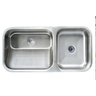 Tanque e Cuba Molho Inox Escovado 915x440x230cm Embutir Monobloco - Strake - 1