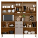 Ver imagem 2 de Kit Cozinha Compacta 10 Portas 2 Gavetas Ruby Amêndola/Nude