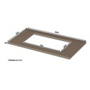 Ver imagem 2 de Tampo P/ Balcão Cozinha Gabinete Cooktop 80x53cm Duna - Henn