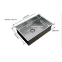 Ver imagem 7 de Cuba Inox Gourmet 60x40 Quadra com Valvula e Capa Decorativa e Escorredor