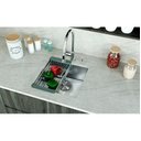 Ver imagem 4 de Cuba Inox Gourmet 60x40 Quadra com Valvula e Capa Decorativa e Escorredor