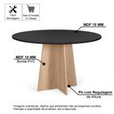 Ver imagem 2 de Mesa de Jantar Redonda 4 Lugares 90cm Isabela Preto/jade - Straub Web