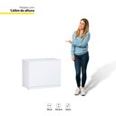 Ver imagem 2 de Baú Organizador Multiuso Amanda Big Retangular 95x56cm Branco - Desk Design