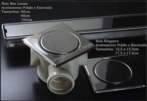 Kit 2 Ralos Inox Elegance para Cx 100Mm e para Cx de 150Mm - 1