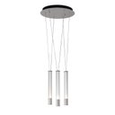 Ver imagem 1 de Pendente Água Nickel Branco e Transparente 38,5cm 3x 7w - Bella - Re015m