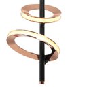 Ver imagem 2 de Pendente Bella BB012 Ginga LED 16,5W 3000k Ø23,5x52cm Rose Gold / Preto