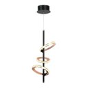 Ver imagem 4 de Pendente Bella BB012 Ginga LED 16,5W 3000k Ø23,5x52cm Rose Gold / Preto