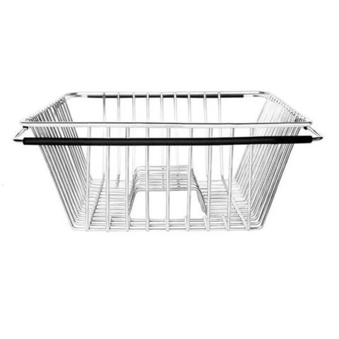 Escorredor De Pratos Em Inox Regulável De 35 A 48cm