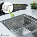 Ver imagem 3 de Escorredor De Pratos Em Inox Regulável De 35 A 48cm
