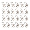 Ver imagem 4 de Kit 6 Conjuntos De Mesa Com 4 Cadeiras De Madeira Dobravel 70X70 Sem Pintura/Crua - Marrom