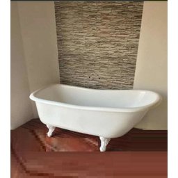 Banheira Vitoriana Branca 1,65m - Encosto alto - 3 Banheira Vitoriana Branca 1,65m - Encosto alto - 3