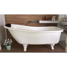Banheira Vitoriana Branca 1,65m - Encosto alto - 1 Banheira Vitoriana Branca 1,65m - Encosto alto - 1