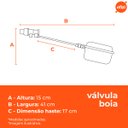 Ver imagem 3 de Torneira de Boia com Haste em Abs 1/2″ e 3/4″ - Fortlev