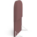 Ver imagem 6 de Cabeceira Cama Box 100cm Orgânica Lanna W01 Suede Rosê - Lyam Decor