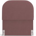 Ver imagem 5 de Cabeceira Cama Box 100cm Orgânica Lanna W01 Suede Rosê - Lyam Decor