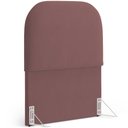 Ver imagem 2 de Cabeceira Cama Box 100cm Orgânica Lanna W01 Suede Rosê - Lyam Decor