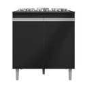 Ver imagem 4 de Balcão para Cozinha 2 Portas United Preto Fosco