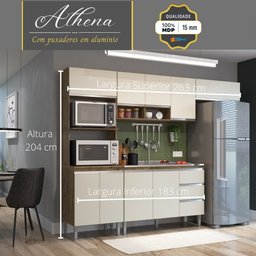Cozinha Completa Modulada Athena com Kit Forno - Irm - 2