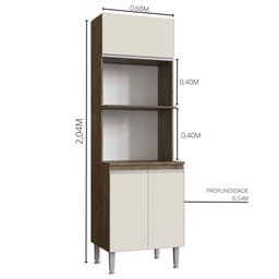 Cozinha Completa Modulada Athena com Kit Forno - Irm - 4
