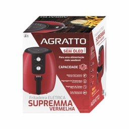 Fritadeira Eletrica Supremma Vermelha 3,6l 220v Agratto - 9