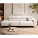 Ver imagem 5 de Sofá Arezzo 3 Lugares com Chaise Terminal Direito 230cm Off White Bouclé Sallar Home