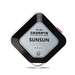 Bomba Compressor De Ar Cp-201 Sunsun A Bateria Aquário - 1