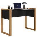 Ver imagem 1 de Mesa Office 5030 Freijó Toq Preto Fosco - Qmovi