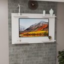 Ver imagem 4 de Painel para Tv até 50 Pol Home Amanda em Mdf Laqueado Moderno Branco