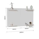 Ver imagem 3 de Painel para Tv até 50 Pol Home Amanda em Mdf Laqueado Moderno Branco