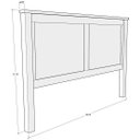 Ver imagem 3 de Cabeceira Casal para Cama Box Branco/freijó Topázio Madeira Pinus - Finestra